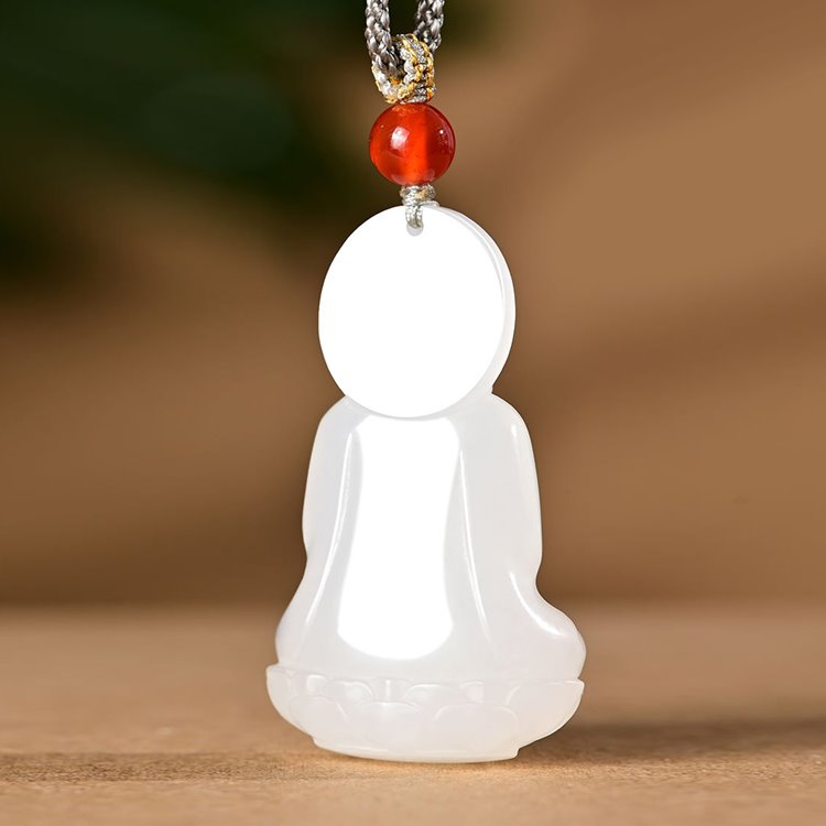 White Jade Pendant of Quan Yin