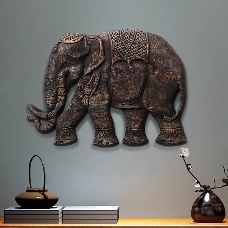 Wood Elephant Wall Art