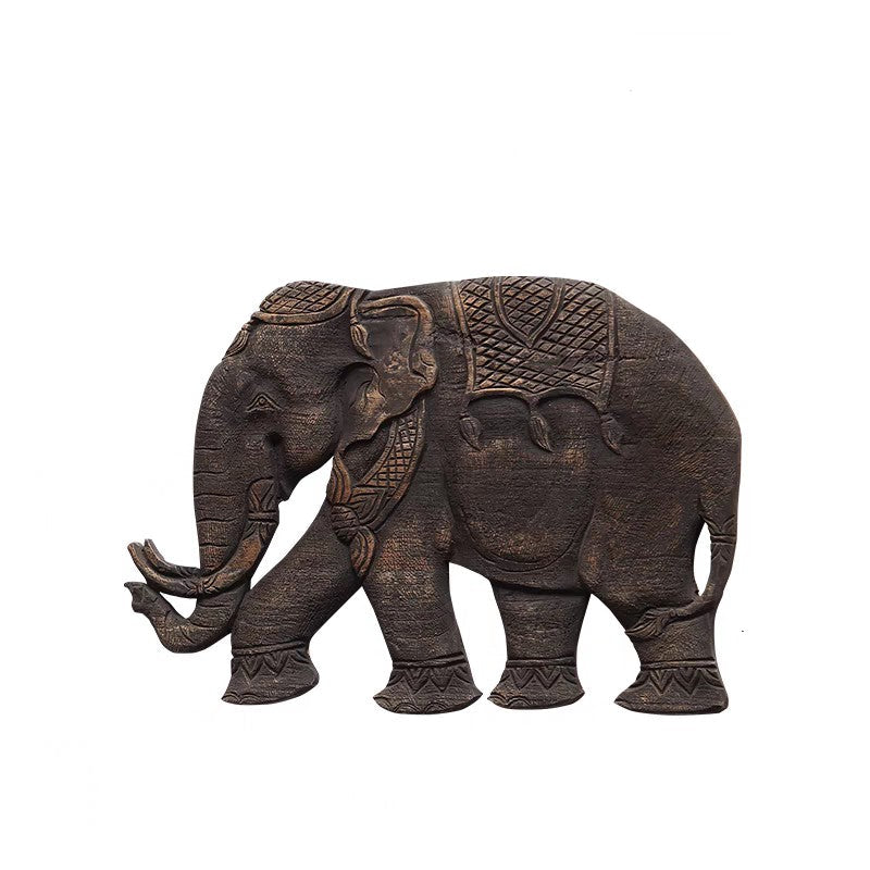 Wood Elephant Wall Art