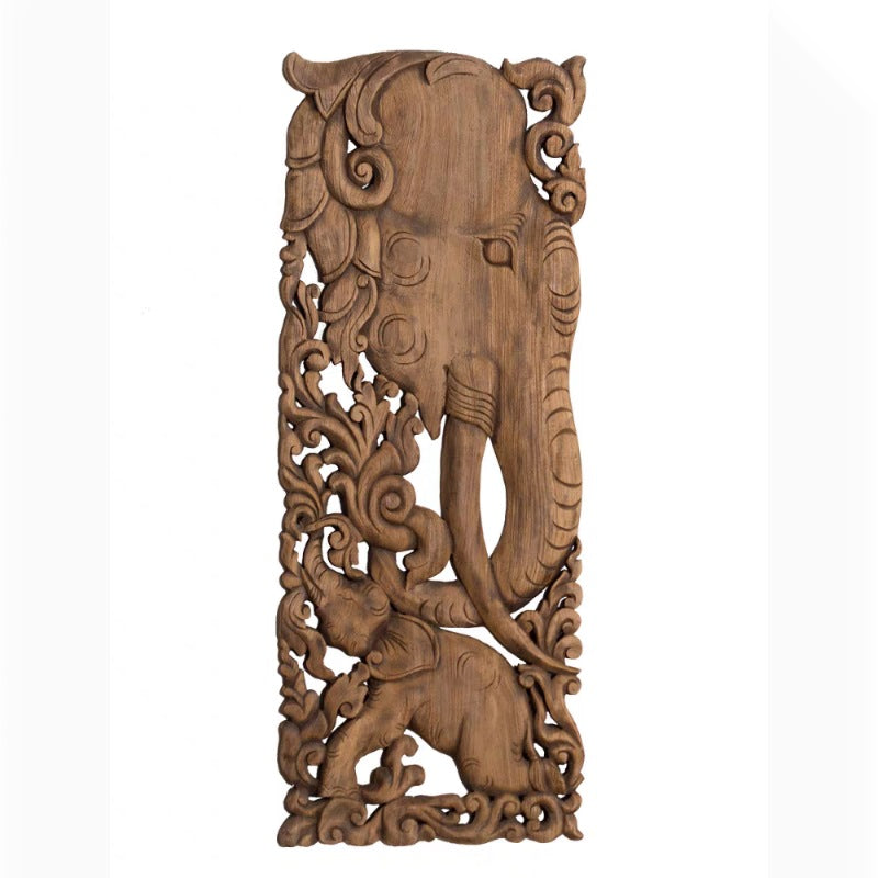 Wooden Elephant Wall Art