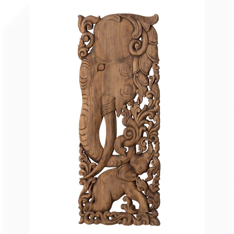 Wooden Elephant Wall Art