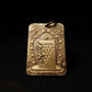 Rectangular Brass Pendant with Kalachakra Engraving