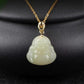 Small Light Green Jade Buddha Pendant