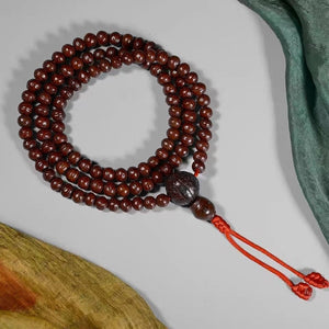 Old Tibetan Bodhi Seed Mala 6x8mm Seeds