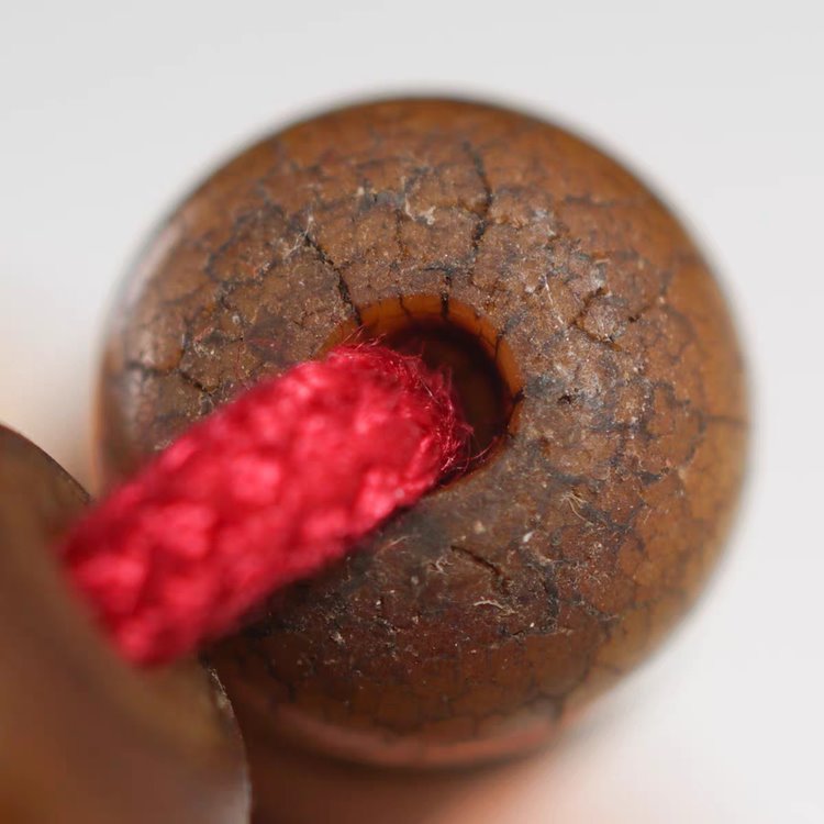 Vintage Tibetan Bodhi Root Monk Bead Bracelet