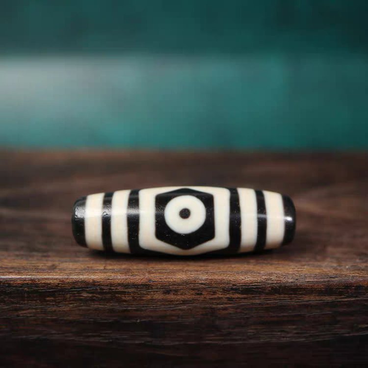 Triple Blessings 3 Eye Dzi Bead