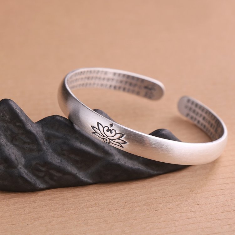 Simple Lotus Flower Bangle