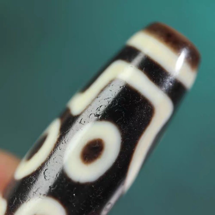 Talisman of Clarity and Wisdom 7 Eye Dzi Bead