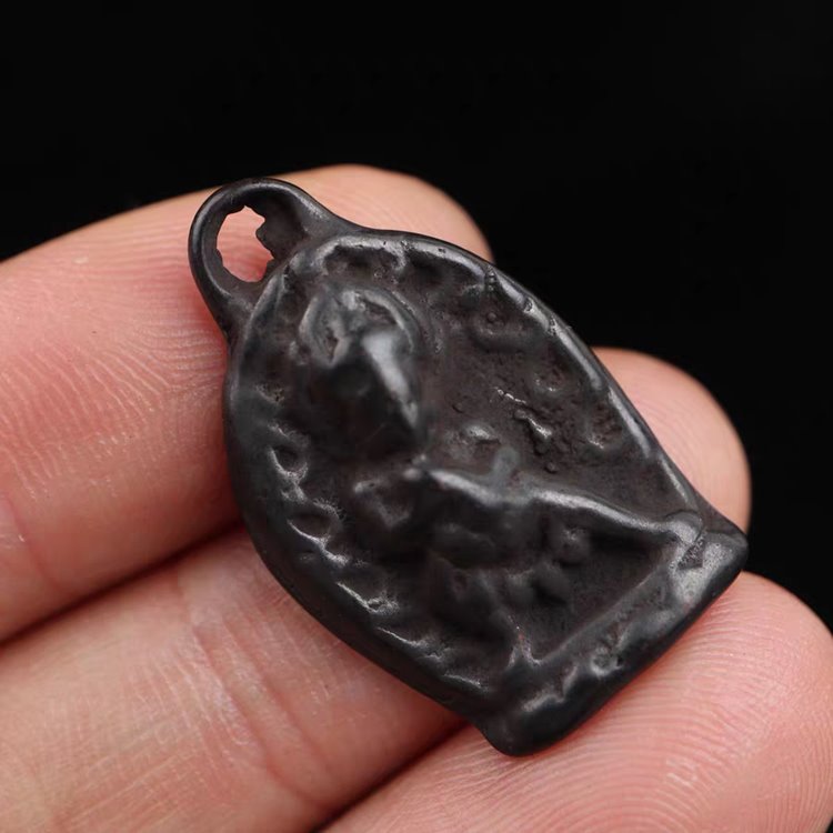 Vintage Tibetan Iron Yama Dharmaraja Charm