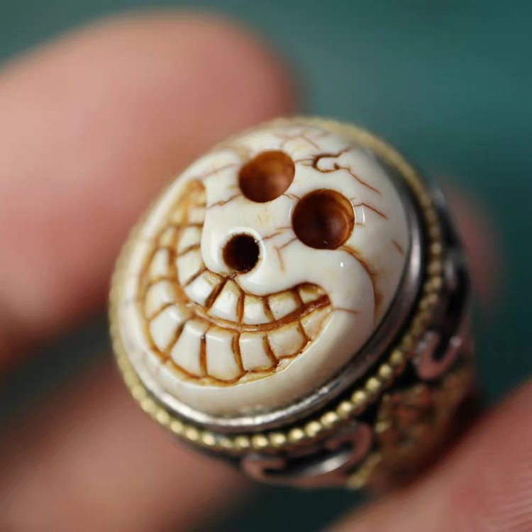 Tibetan Mammoth Tusk Ivory Ring