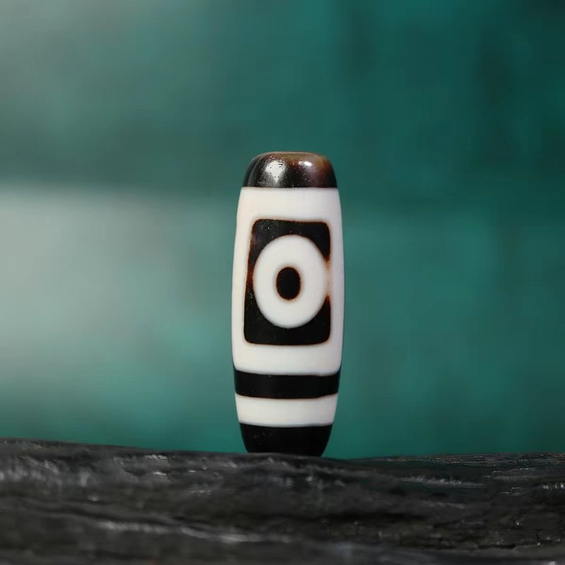 Love Talisman for Devoted Souls 2 Eye Dzi Bead