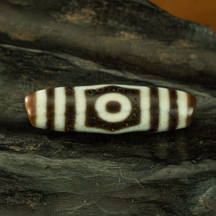Holistic Harmony 3 Eye Dzi Bead