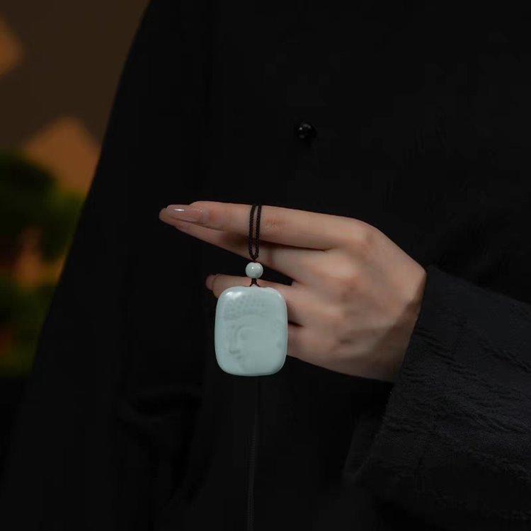 Porcelain Buddha Pendant