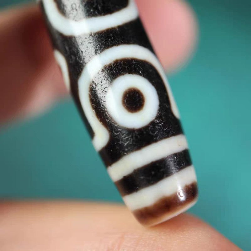 Discerning Emptiness Through Form 6 Eye Dzi Bead