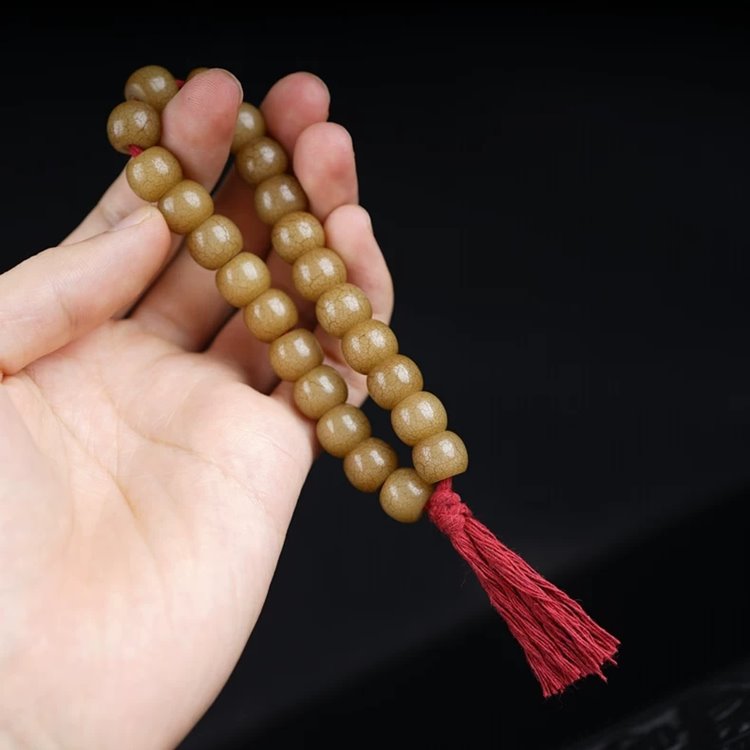 Bodhi Root Tiger Teeth Dzi Tibetan Beads Mala