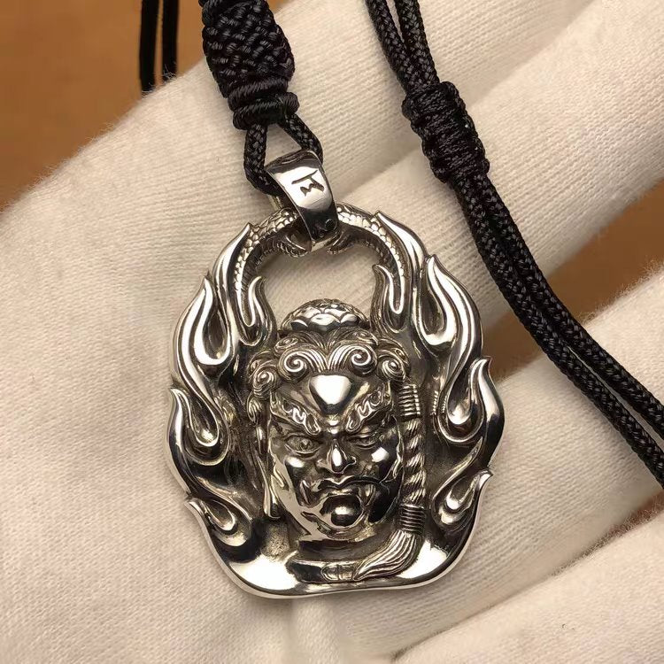 Flaming Fudo Myoo Pendant
