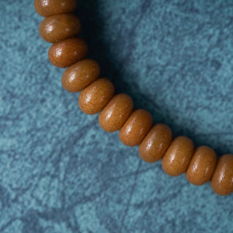 Vintage Tibetan Bodhi Root Monk Bead Bracelet