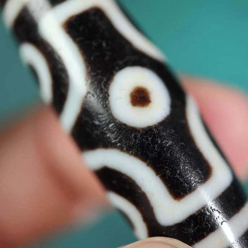 Discerning Emptiness Through Form 6 Eye Dzi Bead