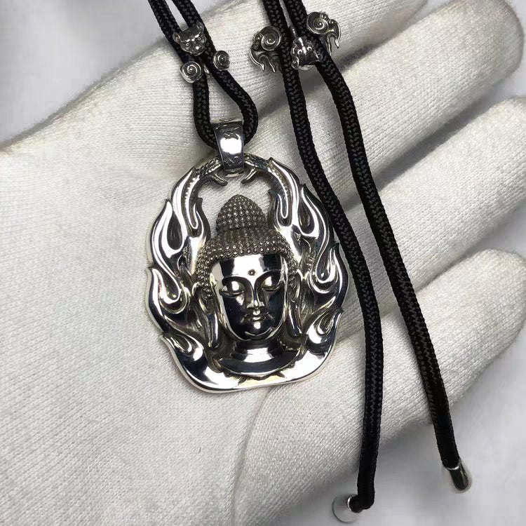 Flames of Awareness Real Buddha Pendant