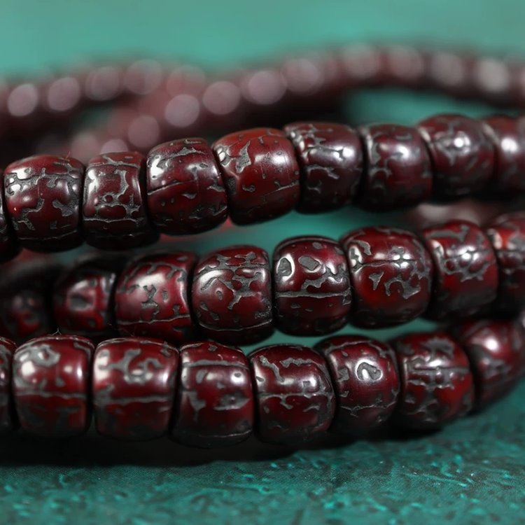 Vintage Tibetan Old Rudraksha Mala
