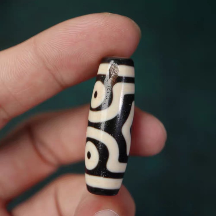 Triple Blessings 3 Eye Dzi Bead