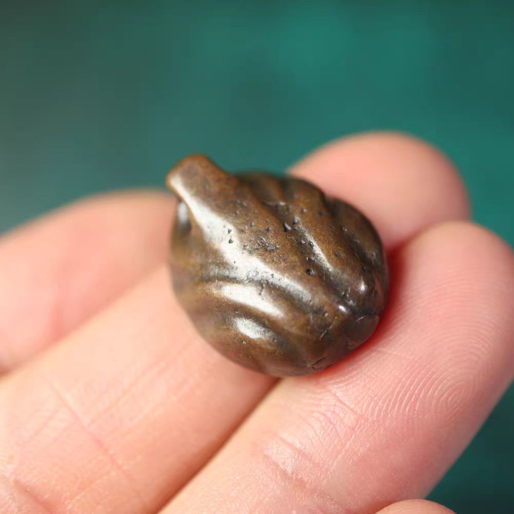 Vintage Tibetan Iron Green Tara Mantra Pendant