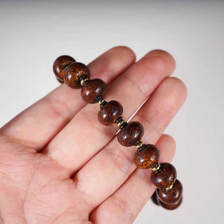 Antique Tibetan Star Moon Bodhi Seed Rosary Beads