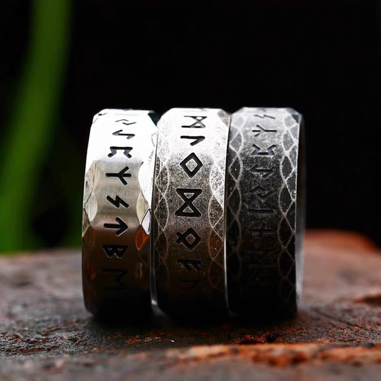 Elder Futhark Runic Ring