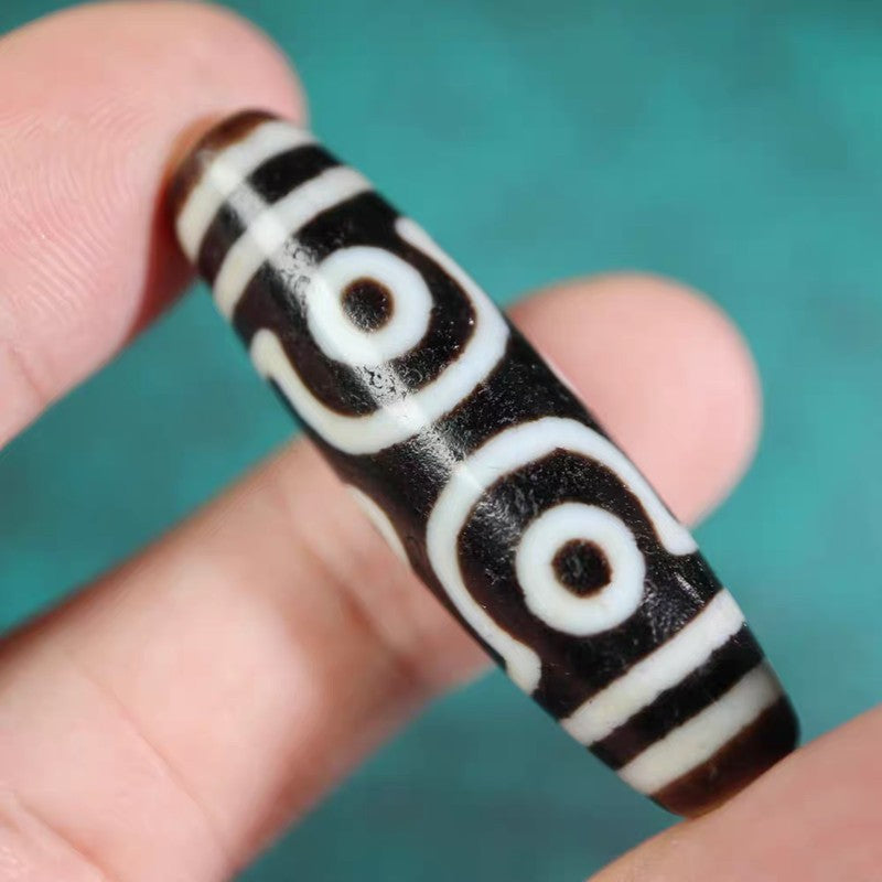Discerning Emptiness Through Form 6 Eye Dzi Bead