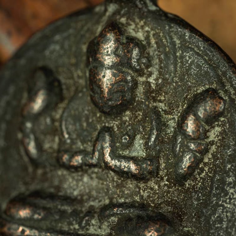 Vintage Tibetan Copper Guanyin Amulet