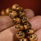 Tibetan Yak Bone Skull Mala Necklace