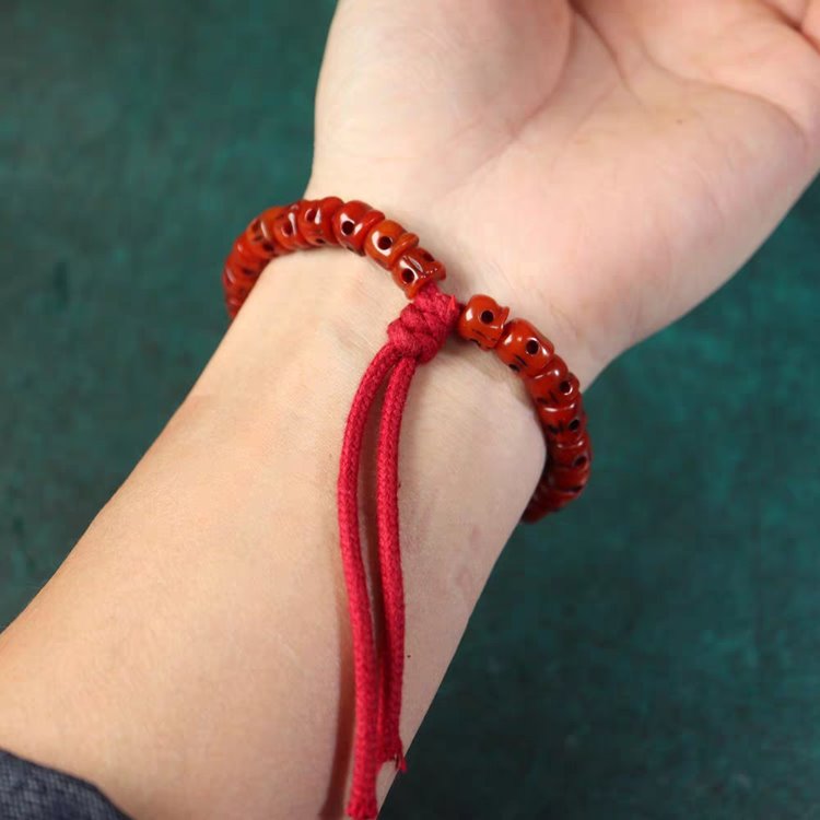 Tibetan Yak Bone Skull Beads