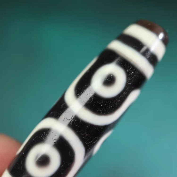 Discerning Emptiness Through Form 6 Eye Dzi Bead