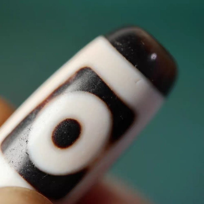 Love Talisman for Devoted Souls 2 Eye Dzi Bead