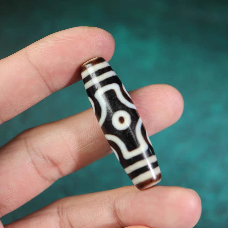 Discerning Emptiness Through Form 6 Eye Dzi Bead