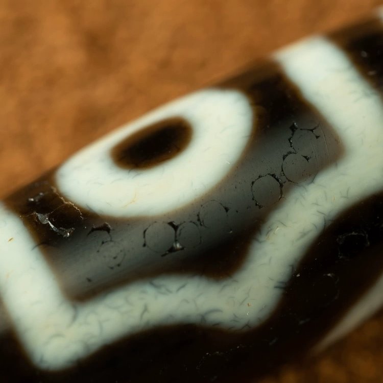 Holistic Harmony 3 Eye Dzi Bead