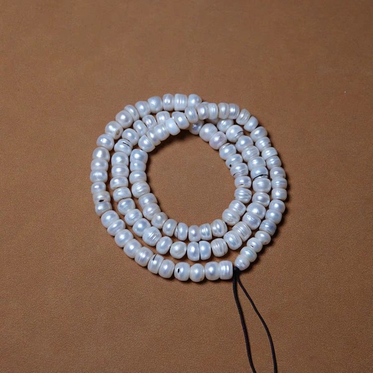 Vintage Tibetan Pearl Bead Necklace Bracelet