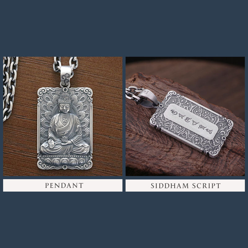 Framed Charity Amitabha Buddha Pendant