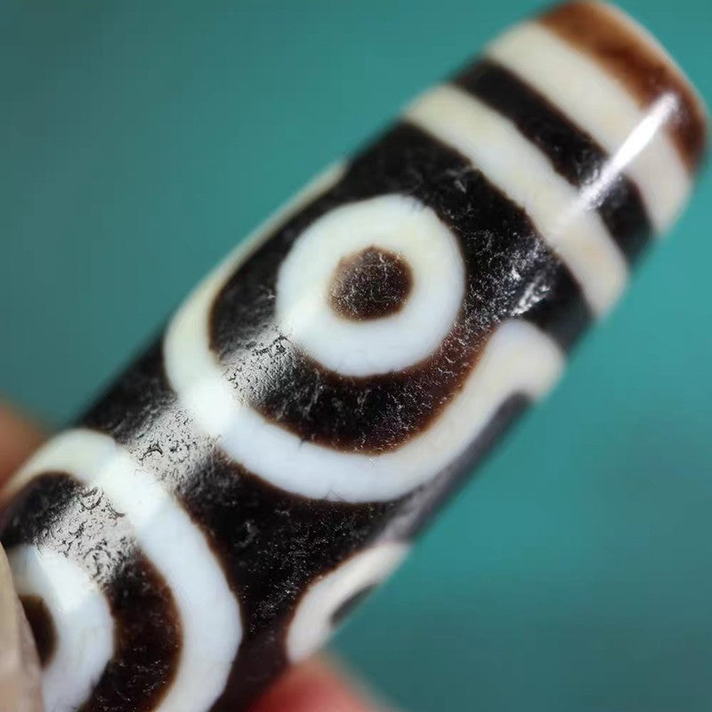 Discerning Emptiness Through Form 6 Eye Dzi Bead