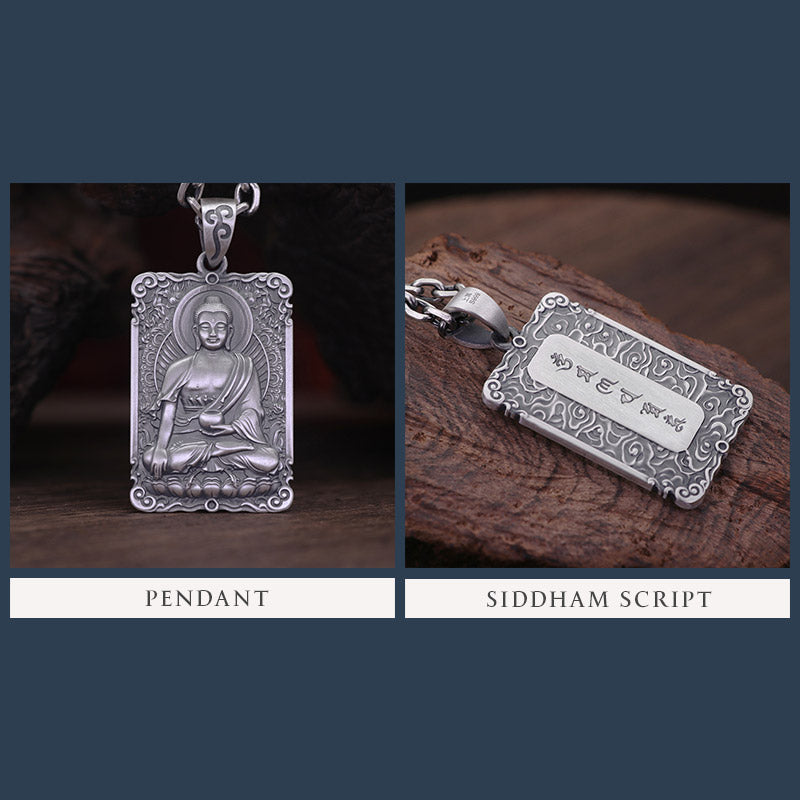 Framed Medicine Buddha Pendant