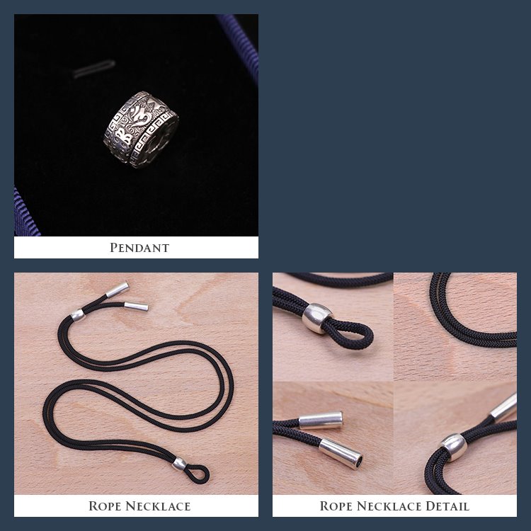 Spinning Compassion Mantra Pendant