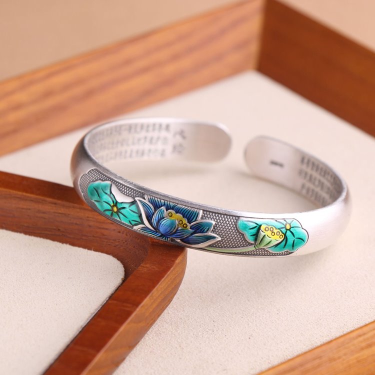 Authentic Lotus Buddhist Bracelet