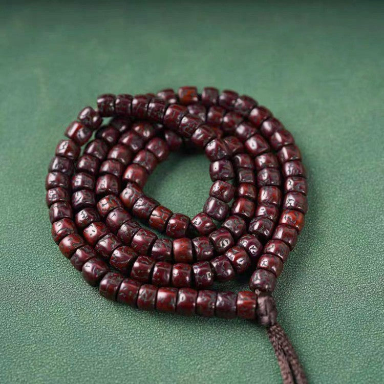Vintage Tibetan Old Rudraksha Mala