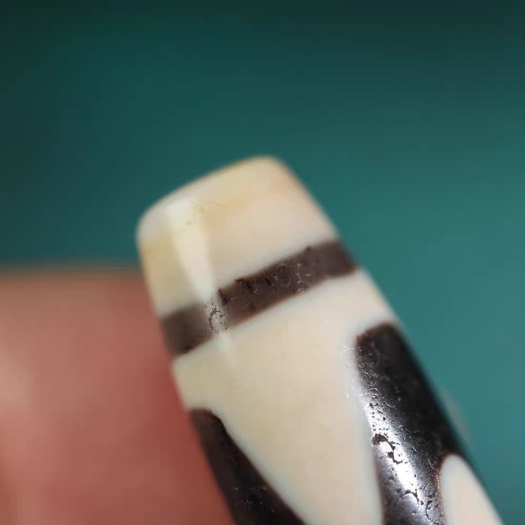 Shard of Unyielding Willpower Tiger Tooth Dzi Bead