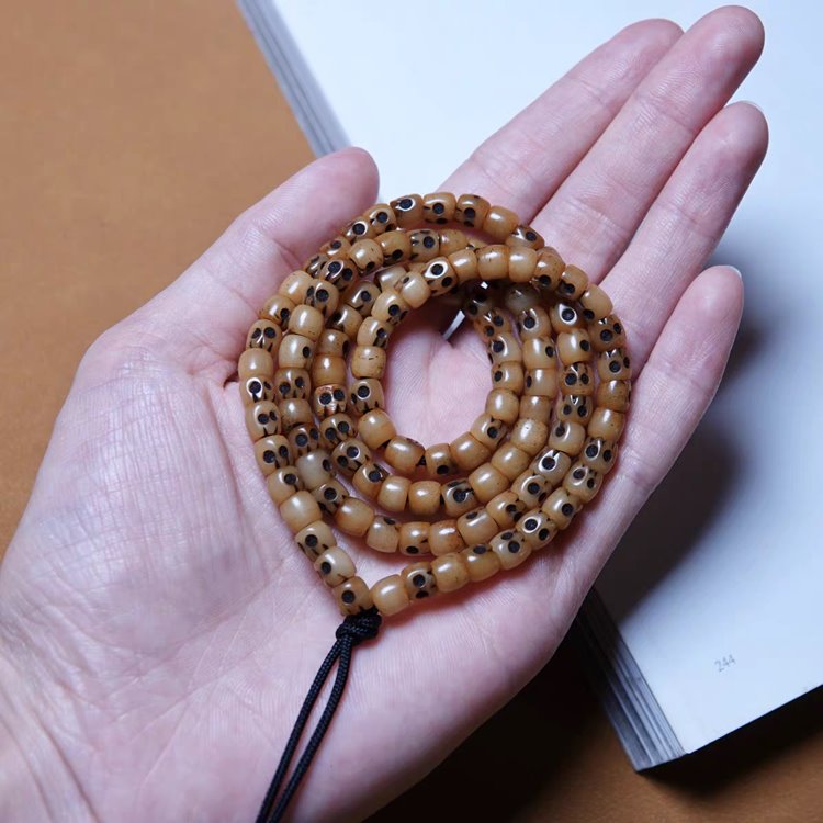 Vintage Tibetan Yak Bone Skull Beads
