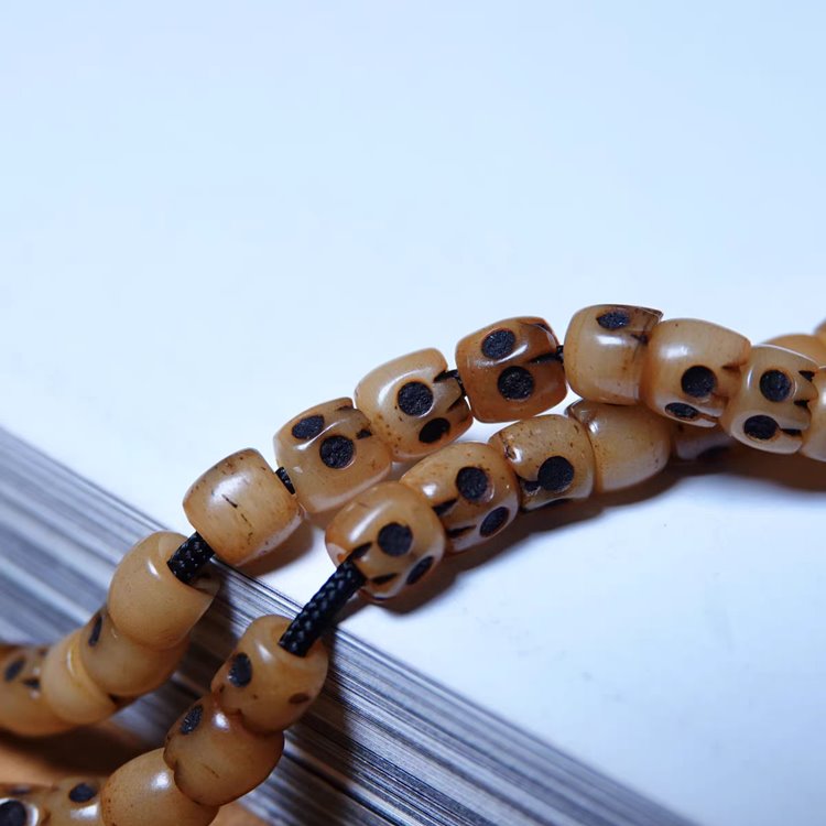Vintage Tibetan Yak Bone Skull Beads