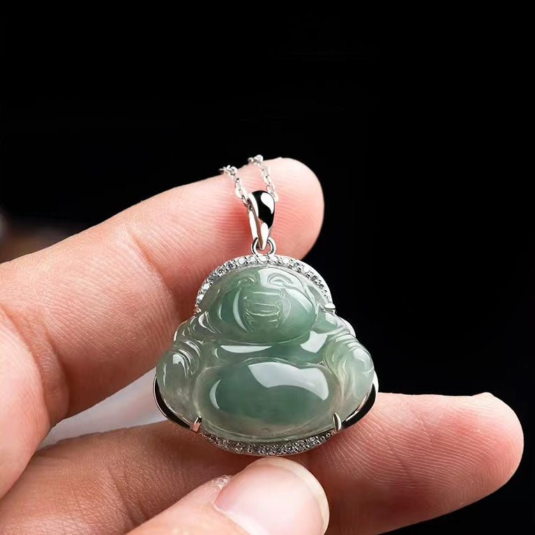 Authentic Jade Buddha Pendant-Mantrapiece