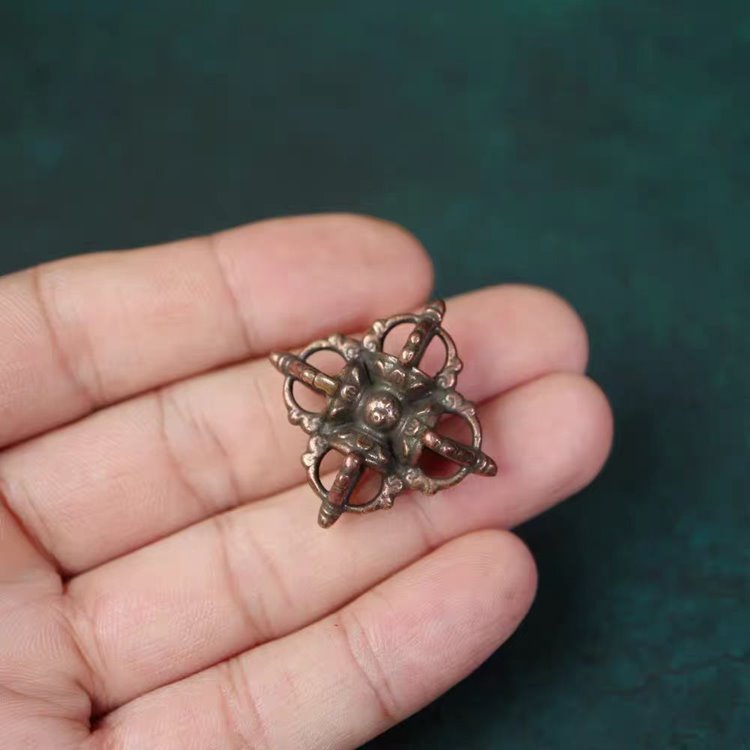 Vintage Tibetan Iron Vajra Lucky Charm