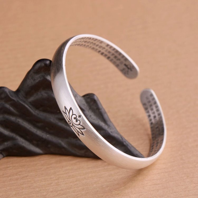 Simple Lotus Flower Bangle