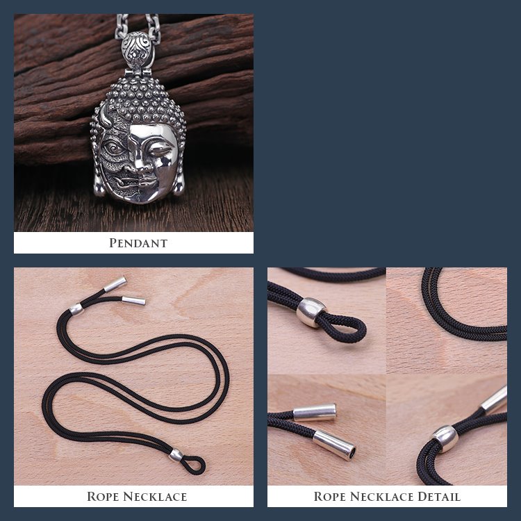 Half Buddha Half Demon Pendant